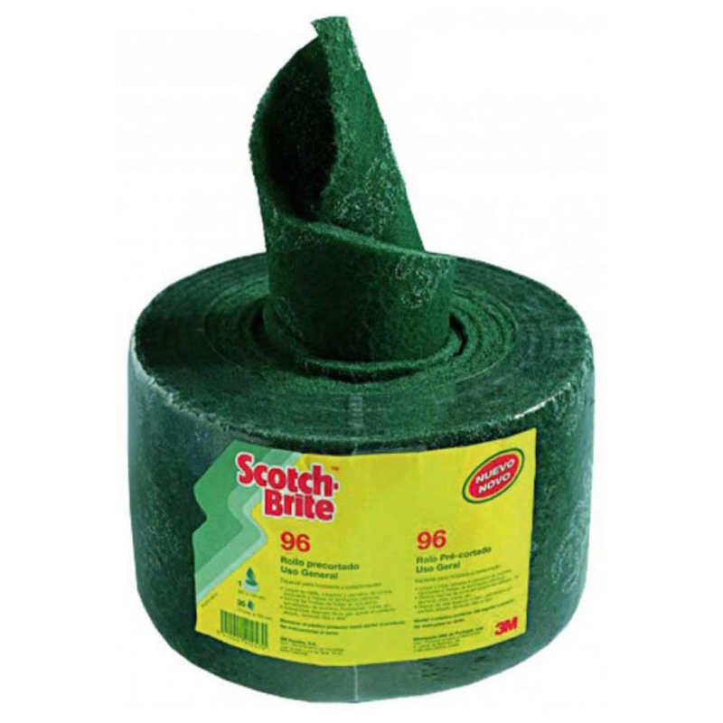 Estropajo verde Scotch Brite rollo 6M
